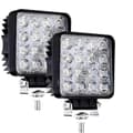 2-pack 48W LED Arbetsbelysning Flood Lights för Bil Traktor Offroad Fordon