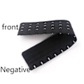 Miniatyrbilde 3 av 4: En forlengelse av brakettarm for kvinner, korsett, krok og øyestropp, skulderstropp, undertøystilbehør, 13-18, 2 stykker Universal 13 buckle black2pcs