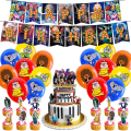 Miniatyrbild 1 av 5: Sing 2 Födelsedagsfest Dekorationer Tillbehör Banner Ballonger Tårta Topper Set Cartoon Film Fest Favor