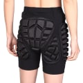 Pikkukuva 4 / 5: 3D-suojaus Hip Butt Eva Paded Short Pants -suojavarusteet suojaavat iskuja Ski Ice Skating Snowboard Black XXS