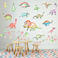 Miniatyrbild 3 av 3: Set med 4 dinosaurie-väggdekaler, väggdekaler för barnrum, dinosaurie-väggdekaler för pojkrum, flickrum, vardagsrum, väggdekoration