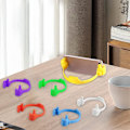 Miniatyrbillede 2 af 5: 6 stk. tommelfinger op telefonholdere, tommelfinger op mobiltelefonholder, universel justerbar fleksibel silikone tabletholder til skrivebords-smartphone