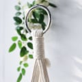Miniatyrbild 4 av 5: Nordisk Macrame Växt Hängare Vävda Tofs Blomkruka Hållare Stativ Hängande Korg