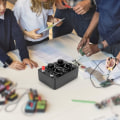Miniatyrbillede 3 af 5: 0-9999 Ohm Enkel Modstandskasse Præcision Variabel Dekader Modstand Undervisningsinstrument black