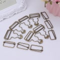 Miniatyrbilde 5 av 5: 6 sett bukseseler spenner stropp justerer festeklips for plagg metallspenner Ancient bronze 28mm