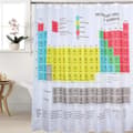 Duschdraperi med periodiska systemet 180 x 180 cm