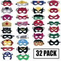 Superheltmasker festgaver for barn (32-pakning) filt og elastisk