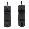 Miniatyrbild 3 av 4: 2 st 90 graders vinkel Micro Usb hona till Micro Usb hane adapterkontakt L-formad Micro Usb hane till hona omvandlare