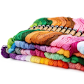 Pikkukuva 3 / 4: 200 vyyhtiä kirjontalankaa / mouline-lankaa monivärinen Multicolor one size