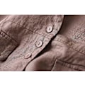 Miniatyrbillede 4 af 5: Dame Bomuldslinned Vest Casual Løs V-hals Ærmeløs Veste Jakke Khaki X-Large