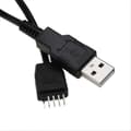 Miniatyrbilde 4 av 5: 9-pin USB-header til USB-kabel, USB 2.0 Type A hann til 9-pin hann