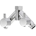 Miniatyrbillede 1 af 4: Messingaflederventil Bruserafspærringsventil 2-vejs Y-splitter 1/2 tommer til bruseslange og brusehoved Krom