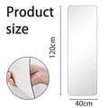 Miniatyrbild 5 av 5: Self-adhesive mirror with rounded corners for the home, full-length mirror with high resolution and foldable telescopic function, soft acrylic wall