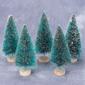 Miniatyrbilde 5 av 5: Miniatyr juletre kompatibel med DIY dukkehus juledekorasjon 125mm 5stk