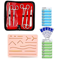 Miniatyrbild 1 av 4: Komplett Suture Kit för Studenter, Inkluderar Silikon Suture Pad och Suture Verktyg för Övning