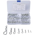 Miniatyrbillede 1 af 4: Kryc-125pcs R-form cotter pin sæt nøgler split r 8 størrelser traktor fyr clips plast støvle sortiment cotter kit pins