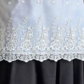 Miniatyrbilde 5 av 5: Nydelig midjeforkle i bomull med blonder brodert vanntett serverforkle servitørforkle halvforkle for kvinner jenter