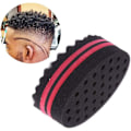 Miniatyrbild 3 av 5: 2 st hårstylingverktyg svamp hår twist svamp twist curl borste svamp magisk curl borste dubbelsidig två i ett twist magisk hårsvamp för Hai