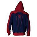 Pikkukuva 3 / 3: Aikuisten 3D-tulostetut Spider-Man -hupparit, takit, hupulliset neuleet, cosplay-asu 5XL