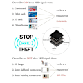 Miniatyrbild 2 av 5: (Black) RFID-Blocking Wallet for Men with Zipper Coin Pocket