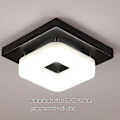 Miniatyrbillede 4 af 5: Firkantet LED-loftlampe, kreativ minimalistisk veranda-loftlampe, entre-loftlampe