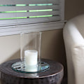 Miniatyrbild 4 av 4: Stor Glaslykta för Orkanljus, Öppen i Båda Ändar, 10 cm Bred x 10 cm Hög Klar Clear 4'' wide x 4'' tall