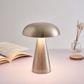 Miniatyrbillede 4 af 5: Svampebord Natlampe, Sengebord USB Opladning Natlys Udendørs Bar Bordlampe Lys Genopladelig Trådløs Moderne Lampe  (1PC Sølv)