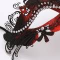 Miniatyrbild 3 av 5: Vit silver venetiansk maskeradmask - Mardi Gras-dekorationer för kvinnor