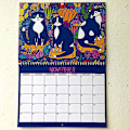 Miniatyrbild 4 av 5: 2024 Kalender, 2024 Kitty Kalender, Katt Väggkalender 2024, 12 Månaders Katt Kalender Gåvor För Kattälskare 2Pcs