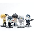 Miniatyrbilde 2 av 4: 5 stk Death Note-figurer sett 10cm q versjon anime karakter figur modell samleobjekt hjem tilbehør