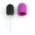 Pikkukuva 3 / 5: Violetit muoviset kynsien hiontakorkit - 20 kpl, 16x25mm, manikyyri- ja pedikyyrijyrsintävarusteisiin