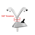 Miniatyrbilde 3 av 4: 12v Rv Marine Kran Full 360 Graders Rotasjon Spin Tap For Båt Caravan Bobil Kjøkkenvask Kran Elektrisk Tut Enkelt Hull|marine Hardware|