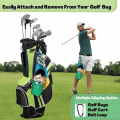 Miniatyrbild 2 av 5: Golfhandduk för män - Skrubbduk Rengöringsduk, Mikrofiberhandduk med roligt tryck, Golfduk 16x24 tum för golfväskor, Golftillbehör