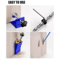 Miniatyrbilde 3 av 5: Pocket Hole Jig Kit, Pocket Hole Drill Guide Jig Set For 15 Vinklede Hull, For Trebearbeiding Vinkel Dr