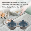 Miniatyrbild 4 av 5: Mikrovågsugnsäggpocherare, pocherad äggkokare, äggkokare pocherad äggångare köksgadget mors dag gåva