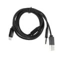Lightning till 3,5 mm USB Laddning Audio AUX Adapterkabel för iPhone iPad
