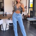 Miniatyrbilde 2 av 4: Ladies Clubwear Shinny Diamond Grid Sexy Topper Camis Sommer Mesh BH Topper Bralette Strand  Vest Minikjole