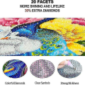 Miniatyrbillede 3 af 5: Diy Diamantmaleri 100% Fuld Runde Diamant Rhinestone Uvillige Par Malet Paiting Ufærdig Gave