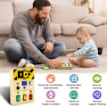 Miniatyrbillede 2 af 5: Montessori Legetøj til Småbørn 3+ Års Sensoriske Legetøj med Knapper, Læringslegetøj til Børn