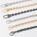 Miniatyrbilde 3 av 5: 100/120cm Metallkjede Veske Stropper Vesker Tilbehør Kvinner Crossbody Veske Stropp Lys gull Light gold 1.2 meter Flat O chain