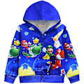 Miniatyrbilde 1 av 3: Barn Super Mario Bros 3D Trykk Hoodie Zip Jakke Frakk Lang Ermet Hettestropp Topper Julegave For 4-9 År A 4-5 Years