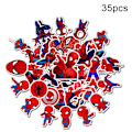 Pikkukuva 1 / 5: 35 kpl Spiderman Irrotettavat Vedenpitävät PVC-Tarrat Tarra DIY Matkatavaroiden Jääkaapin Koristelu 35pcs