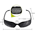 Miniatyrbillede 2 af 5: Pinhole Briller Mikro-hul Anti-myopi Små Hul Briller Afslapning 2Pcs
