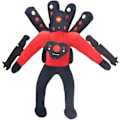 Miniatyrbilde 1 av 4: 11,8\" Oppgradert Titan Speakerman Plysj, Kraftig Gigant Skibidi Toalett Titan Speakerman Figurer Plysjleker, Monster Kosedyr Dukke