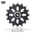 Pikkukuva 1 / 4: Pyörän takavaihtajan hihnapyörä Mtb-maantiepyörän hihnapyörä 12t 14t 16t Leveä kapea hammasohjain 7-12 nopeutta Shimano Sramille 16T