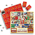 Pikkukuva 1 / 5: Joulun adventtikalenteri palapeli tee-se-itse lasten lelut joulun lähtölaskenta blind box DIY opetuslelut 1000 kpl