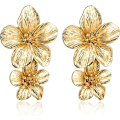Miniatyrbillede 1 af 5: Guld Blomster Øreringe Guld Dangle Øreringe til Kvinder Romantiske Boho Blomster Statement Øreringe til Bryllup Fest Smykker
