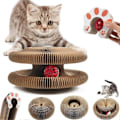 Miniatyrbild 1 av 4: Kitty Kurlz Kattleksak - Magisk Orgel Kattskrapa, Interaktiv Skrapskiva, Vikbar Dragspels Kattleksak -FD2-