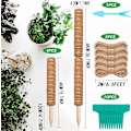 Miniatyrbild 2 av 5: Moss Pole för växter Monstera, böjbara växtpinnar stöd, växtpinnar för inomhus krukväxter, 45'' Coco Coir Pole växtstöd för Sphagnum, Po