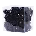 Miniatyrbild 1 av 5: Sprängsäker julkulsprydnader Set Presentpaket för julgransdekoration (45 st) black